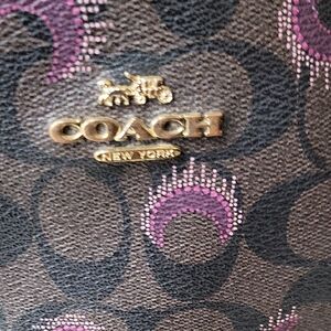 Coach Signature Bag with Pink Accents